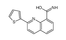 2-thiophen-2-ylquinoline-8-carboxamide Structure
