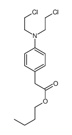 butyl 2-[4-[bis(2-chloroethyl)amino]phenyl]acetate结构式