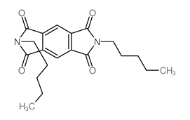 2,6-dipentylpyrrolo[3,4-f]isoindole-1,3,5,7-tetrone结构式