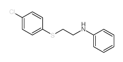 Benzenamine,N-[2-[(4-chlorophenyl)thio]ethyl]-结构式
