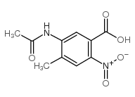 Benzoic acid,5-(acetylamino)-4-methyl-2-nitro- Structure