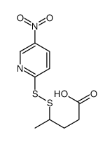 4-[(5-nitropyridin-2-yl)disulfanyl]pentanoic acid结构式