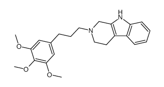 2-[3-(3,4,5-trimethoxy-phenyl)-propyl]-2,3,4,9-tetrahydro-1H-β-carboline Structure