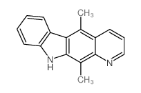5,11-dimethyl-10H-pyrido[2,3-b]carbazole结构式