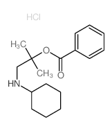 [1-(cyclohexylamino)-2-methyl-propan-2-yl] benzoate结构式