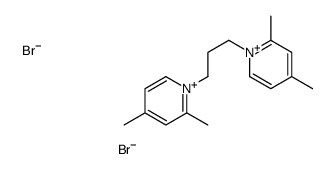 1-[3-(2,4-dimethylpyridin-1-ium-1-yl)propyl]-2,4-dimethylpyridin-1-ium,dibromide结构式