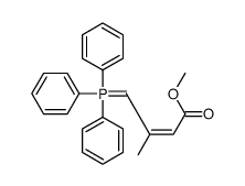 methyl 3-methyl-4-(triphenyl-λ5-phosphanylidene)but-2-enoate Structure