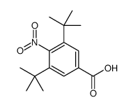 3,5-ditert-butyl-4-nitrobenzoic acid Structure
