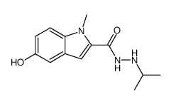 1-(5-Hydroxy-1-methyl-2-carbonylindolyl)-2-isopropylhydrazine结构式