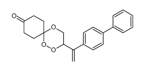 3-[1-(4-phenylphenyl)ethenyl]-1,2,5-trioxaspiro[5.5]undecan-9-one结构式