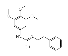1-(2-phenylethyl)-3-(3,4,5-trimethoxyphenyl)urea结构式