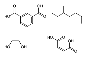 benzene-1,3-dicarboxylic acid,(E)-but-2-enedioic acid,ethane-1,2-diol,3-methylheptane结构式