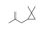 1,1-Dimethyl-2-(2-methyl-2-propenyl)cyclopropane结构式