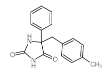 5-[(4-methylphenyl)methyl]-5-phenyl-imidazolidine-2,4-dione structure