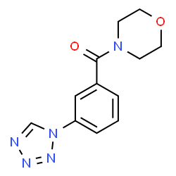 morpholin-4-yl-[3-(tetrazol-1-yl)phenyl]methanone structure