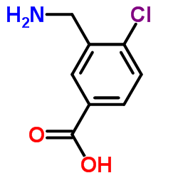 3-(Aminomethyl)-4-chlorobenzoic acid结构式