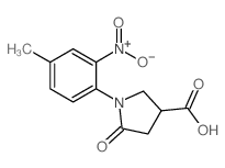 1-(4-Methyl-2-nitrophenyl)-5-oxopyrrolidine-3-carboxylic acid Structure