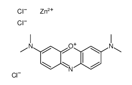 3,7-bis(dimethylamino)phenoxazin-5-ium chloride, compound with zinc chloride Structure