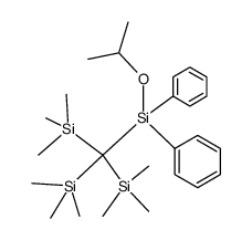 ((isopropoxydiphenylsilyl)methanetriyl)tris(trimethylsilane)结构式