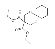 diethyl 1,5-dioxaspiro[5.5]undecane-3,3-dicarboxylate结构式