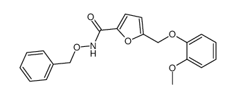 5-[(2-methoxyphenoxy)methyl]-N-phenylmethoxyfuran-2-carboxamide Structure