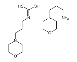 3-morpholin-4-ylpropan-1-amine,3-morpholin-4-ylpropylcarbamodithioic acid Structure