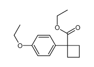 ethyl 1-(4-ethoxyphenyl)cyclobutane-1-carboxylate结构式