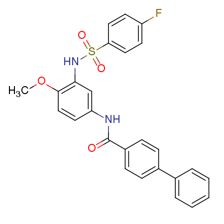 N-[3-[(4-fluorophenyl)sulfonylamino]-4-methoxyphenyl]-4-phenylbenzamide picture