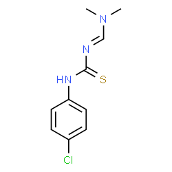 N-(4-CHLOROPHENYL)-N'-[(DIMETHYLAMINO)METHYLENE]THIOUREA Structure