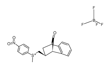 [(9-Oxobenzonorbornen-exo-2-yl)methyl]methyl(p-nitrophenyl)sulfonium tetrafluoroborate结构式