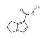 1H-Pyrrolizine-7-carboxylicacid, 2,3-dihydro-, methyl ester Structure