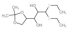 L-Arabinose,4,5-O-(1-methylethylidene)-, diethyl dithioacetal picture