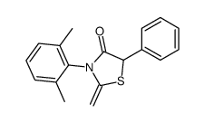 3-(2,6-dimethylphenyl)-2-methylidene-5-phenyl-1,3-thiazolidin-4-one结构式