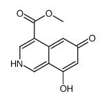 4-Isoquinolinecarboxylic acid, 6,8-dihydroxy-, methyl ester (9CI) structure