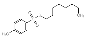 p-Toluenesulfonic acid, thio-, S-octyl ester结构式