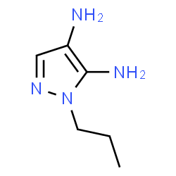 1H-Pyrazole-4,5-diamine,1-propyl-(9CI)结构式