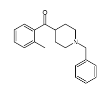 (1-benzylpiperidin-4-yl)-(2-methylphenyl)methanone结构式