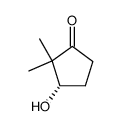 (3S)-2,2-dimethyl-3-hydroxycyclopentanone结构式