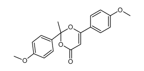2,6-Bis(4-methoxyphenyl)-2-methyl-4H-1,3-dioxin-4-one Structure