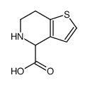 4,5,6,7-tetrahydrothieno[3,2-c]pyridine-4-carboxylic acid结构式