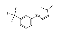 1-[[m-(Trifluoromethyl)phenyl]seleno]-3-methyl-1-butene Structure