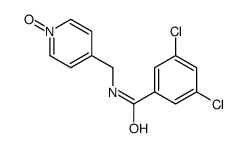 3,5-dichloro-N-[(1-oxidopyridin-1-ium-4-yl)methyl]benzamide Structure