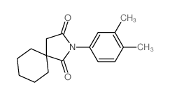 3-(3,4-dimethylphenyl)-3-azaspiro[4.5]decane-2,4-dione Structure