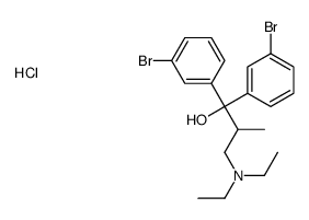 1,1-bis(3-bromophenyl)-3-(diethylamino)-2-methylpropan-1-ol,hydrochloride结构式