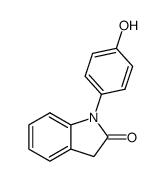 1-(4-hydroxyphenyl)-1H,3H-indol-2-one结构式
