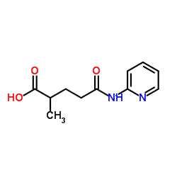 2-Methyl-5-oxo-5-(2-pyridinylamino)pentanoic acid Structure