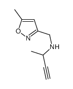 3-Isoxazolemethanamine,5-methyl-N-(1-methyl-2-propynyl)-(9CI) picture