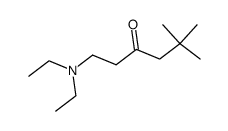 1-Diethylamino-5,5-dimethylhexan-3-on Structure
