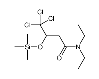 4,4,4-trichloro-N,N-diethyl-3-trimethylsilyloxybutanamide结构式