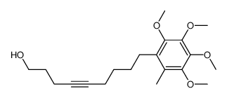 9-(2,3,4,5-tetramethoxy-6-methylphenyl)non-4-yn-1-ol Structure